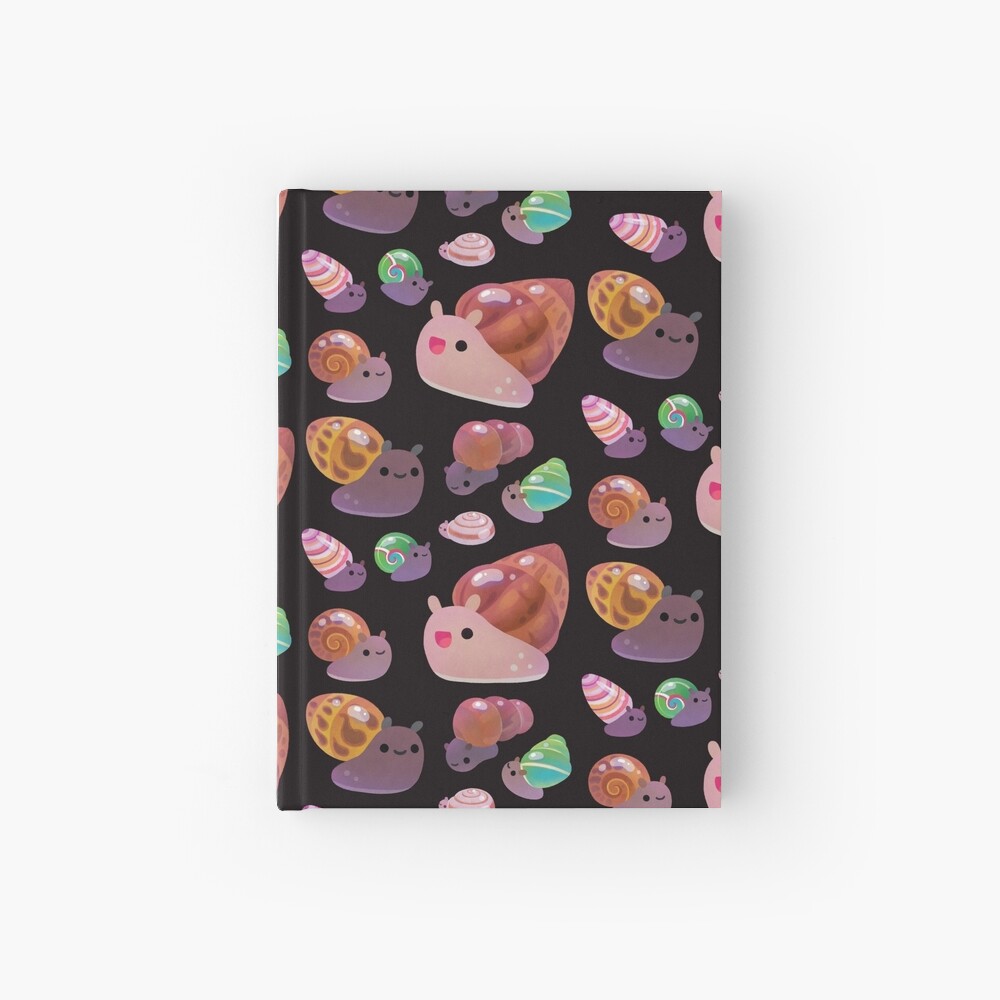 Land snail - dark Hardcover Journal
