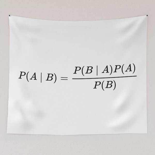 Item preview, bayes theorem of probability theory, math and science designed and sold by NoetherSym.