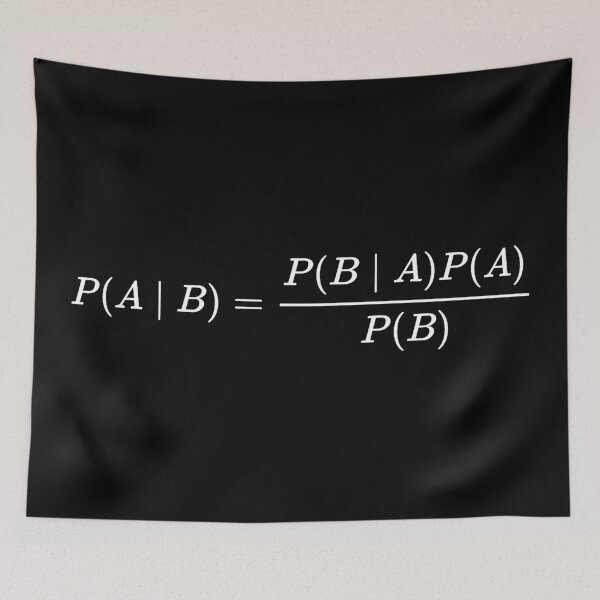 Item preview, bayes theorem of probability theory, math and science designed and sold by NoetherSym.