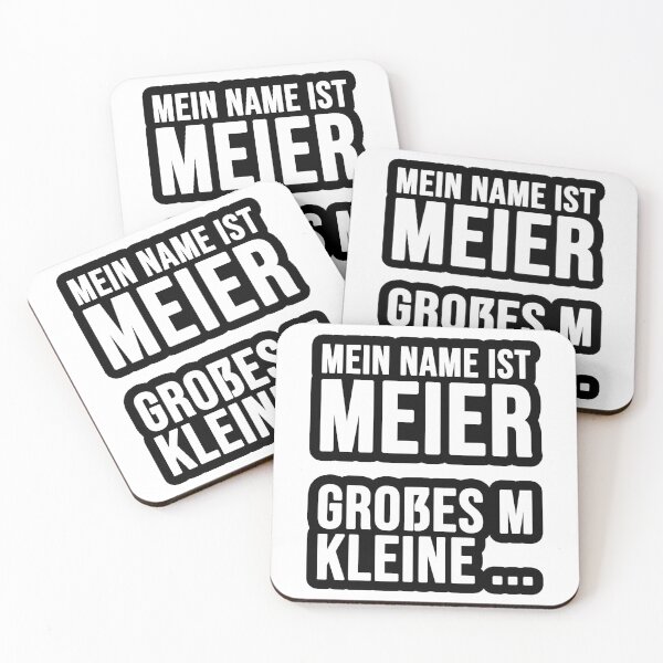 Artikelvorschau, Mein Name ist Meier, großes M kleine... entworfen und verkauft von TopsellerShirts.