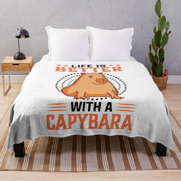 Item preview, Life is better with Capybara capybara saying designed and sold by madgrfx.