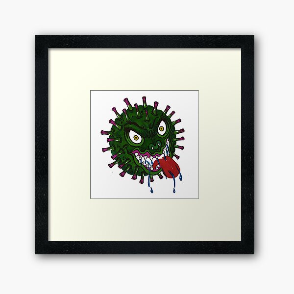 Vista previa del artículo con la obra «Virus corona», diseñado y vendido por Smriti-artwork.