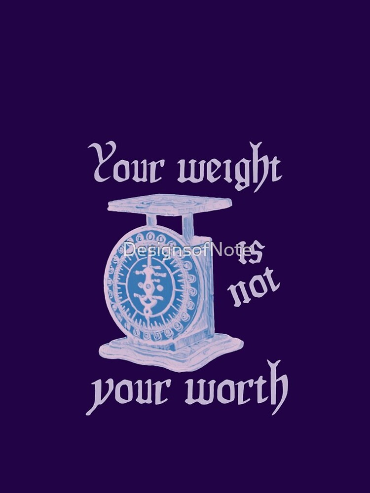 Thumbnail 4 of 4, iPhone Case, Your Weight Is Not Your Worth designed and sold by DesignsofNote.