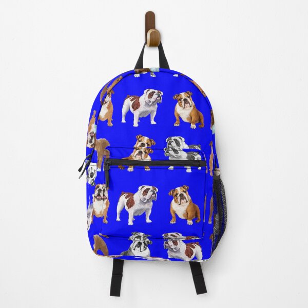 Item preview, bulldogs on blue background designed and sold by TerenceLacey.