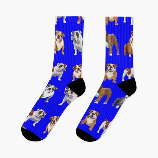Item preview, bulldogs on blue background designed and sold by TerenceLacey.