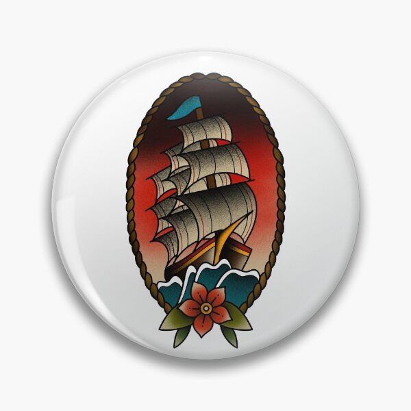 Item preview, Traditional Tattoo Style Ship designed and sold by PaulAshcroft30.