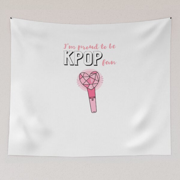 Item preview, Proud Kpop fan! kawaii pink kpop lightstick designed and sold by GLwithUs.