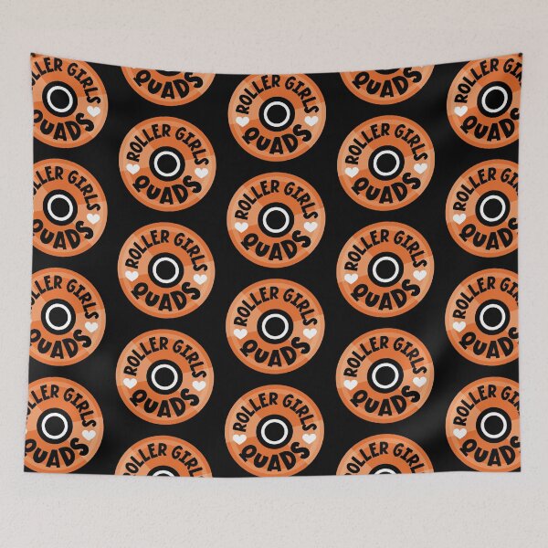 Item preview, Roller Girls Love Quads - Orange designed and sold by VicEllisArt.