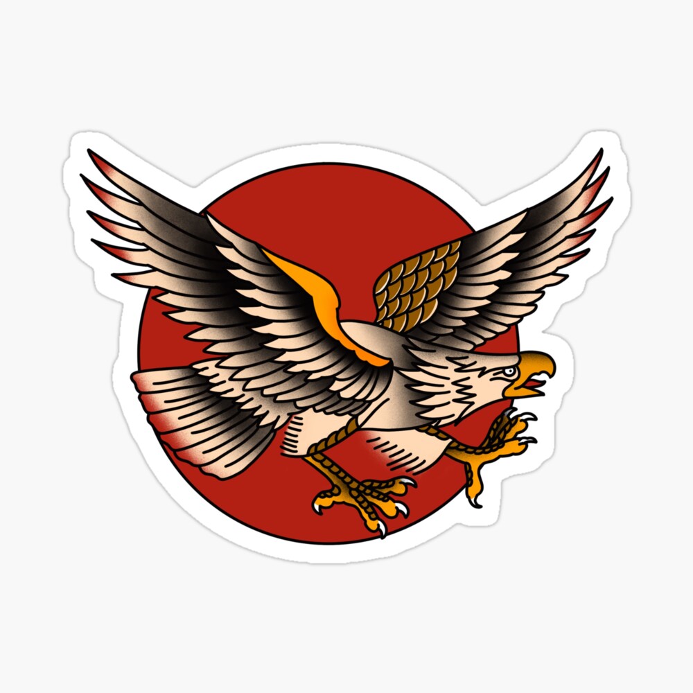 Eagle Tattoo Flying Vector Images (over 15,000)