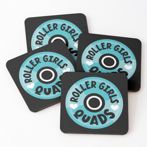 Item preview, Roller Girls Love Quads - Blue designed and sold by VicEllisArt.