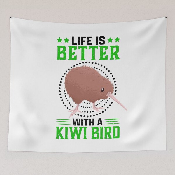 Item preview, Life is better with kiwi bird snipe bouquet gift designed and sold by madgrfx.