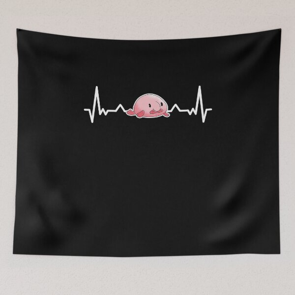 Item preview, Blobfish heartbeat ugly fish humor gift designed and sold by madgrfx.