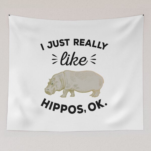 Item preview, I Just Really Like Hippos Ok - Hippos lover designed and sold by ReadyArt.