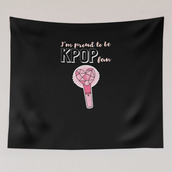 Item preview, Proud Kpop fan! kawaii pink kpop lightstick designed and sold by GLwithUs.