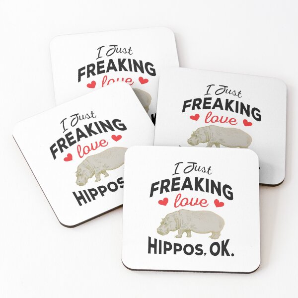 Item preview, I Just Freaking Love Hippos Ok - Hippos lover designed and sold by ReadyArt.
