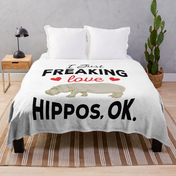 Item preview, I Just Freaking Love Hippos Ok - Hippos lover designed and sold by ReadyArt.