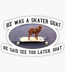 Skater Goat Sticker