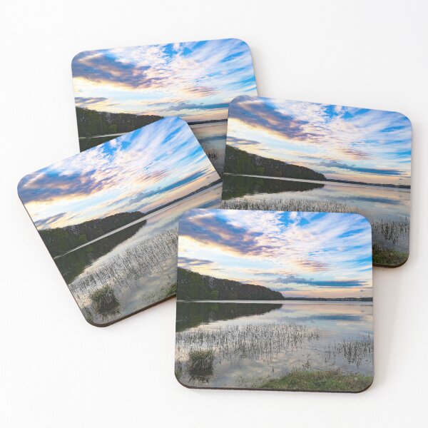 Item preview, Pastel Clouds Over The Lake designed and sold by EvelinePatterns.