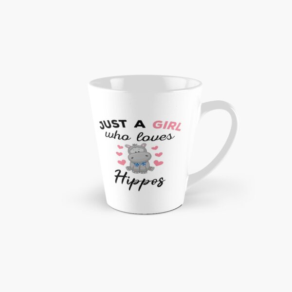 Aperçu de l'œuvre Juste une fille qui aime les hippopotames - Amoureuse des hippopotames mignonne et drôle créée et vendue par ReadyArt.