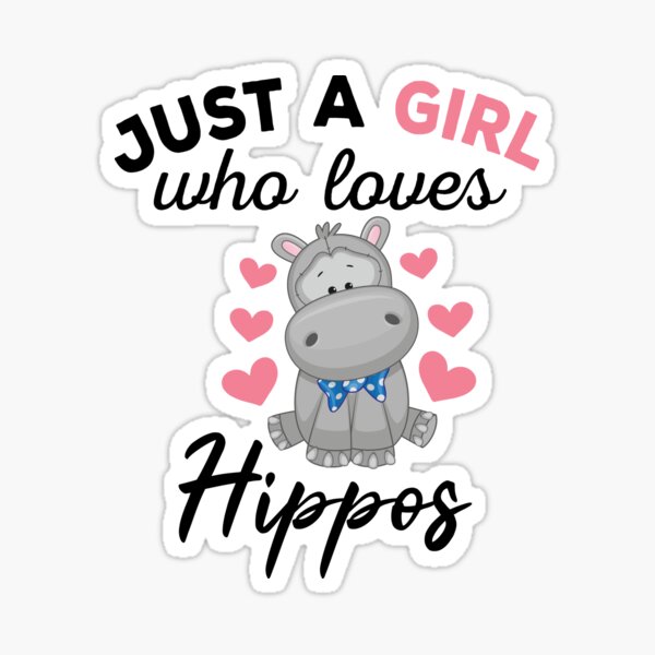 Item preview, Just A Girl Who Loves Hippos - Cute and Funny Hippos Lover designed and sold by ReadyArt.