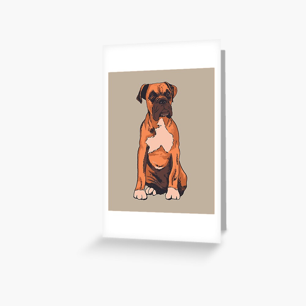 boxer-dog-dog-lover-design-greeting-card-for-sale-by-drosoman-redbubble