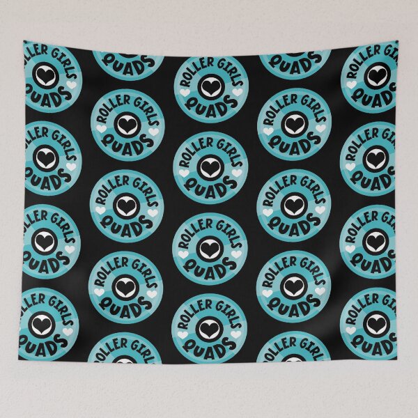 Item preview, Roller Girls Love Their Quads - Blue designed and sold by VicEllisArt.