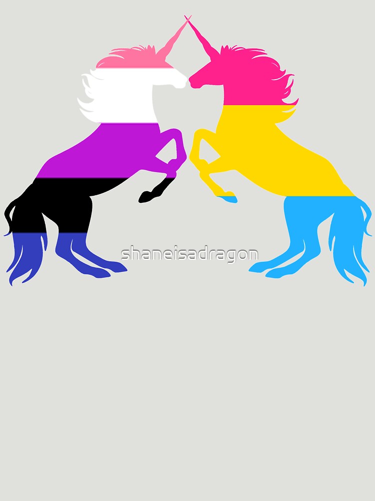 Pansexual Genderfluid Pride Unicorns T Shirt For Sale By