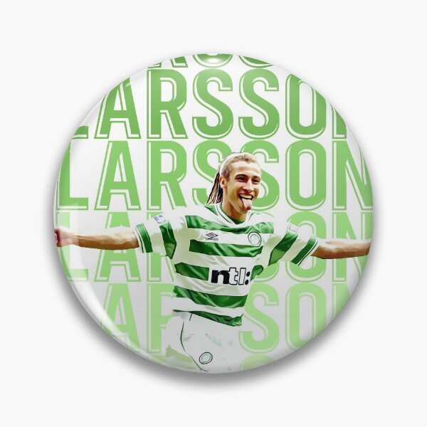 Item preview, Henrik Larsson Celtic Sweden Legend designed and sold by FootyGraphs.