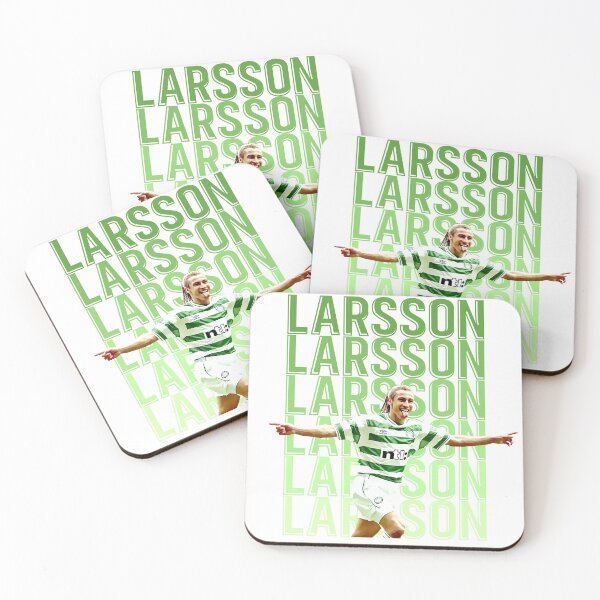 Item preview, Henrik Larsson Celtic Sweden Legend designed and sold by FootyGraphs.