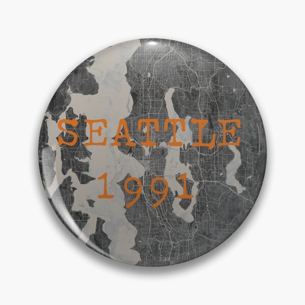 Item preview, Seattle 1991 gray and orange designed and sold by Interpret108.