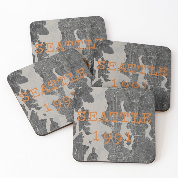 Item preview, Seattle 1991 gray and orange designed and sold by Interpret108.