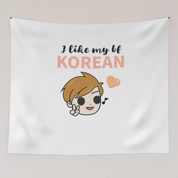 Item preview, I like My Boyfriend Korean - kawaii Kpop Idol designed and sold by GLwithUs.