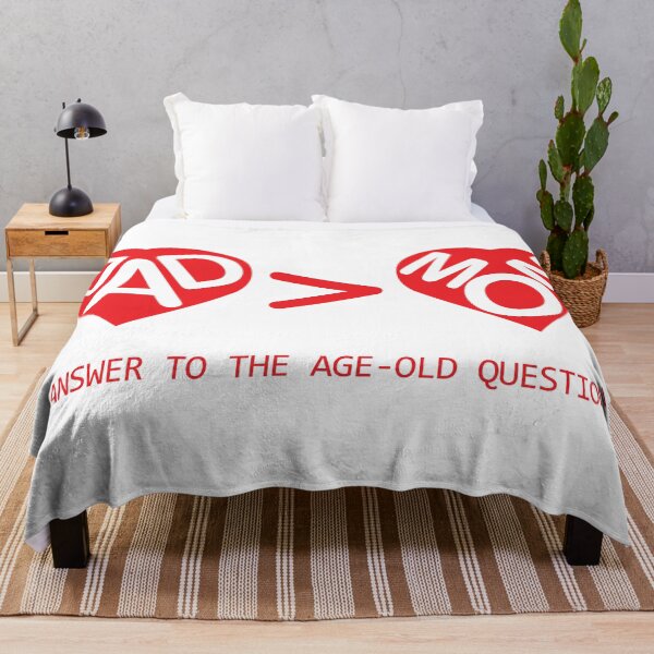 Item preview, I love my dad more than my mom - answer to the age old question - funny fathers day, funny mothers day, funny birthday designed and sold by DrawingBoard.