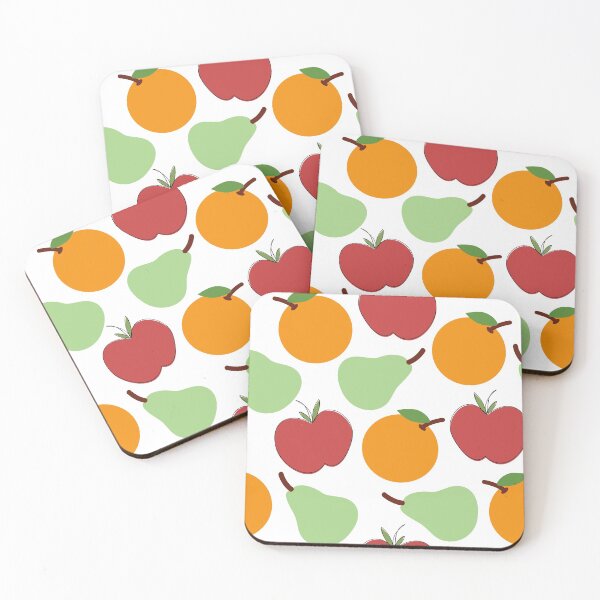 Item preview, Cute Fruits Pattern - Apples Pears and Oranges designed and sold by EvelinePatterns.