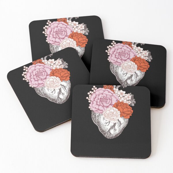 Item preview, Human Heart in Flowers Design Anatomy Cardiologist Design designed and sold by enjoytheshirt.