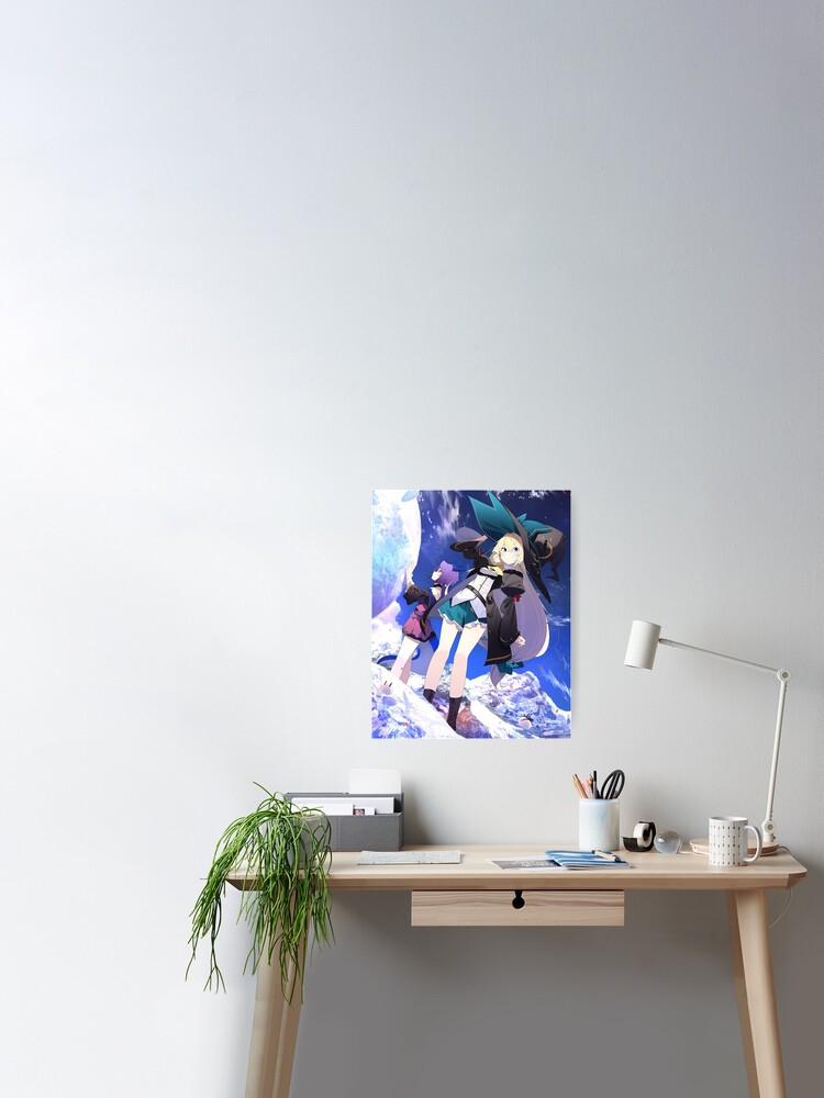 Azusa Aizawa and Laika - Slime Taoshite 300-nen Poster for Sale by  Starbubblepress