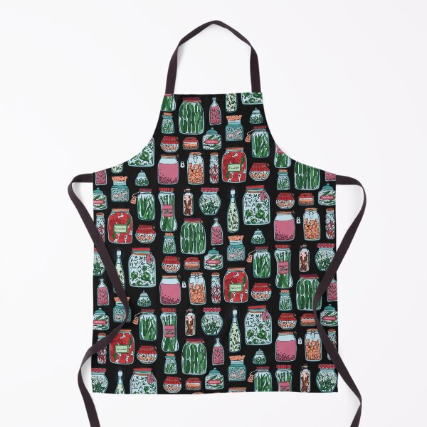 Item preview, Variety of Fruits and Vegetables in Jars Pattern designed and sold by Alicia Chee.