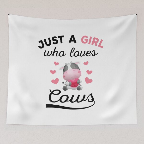 Item preview, Just A Girl Who Loves Cows - Cute and Funny Cows Lover designed and sold by ReadyArt.