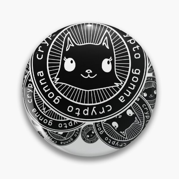 Item preview, Inverse Crypto Gonna Crypto Cat Coin designed and sold by FeliciaDicki.