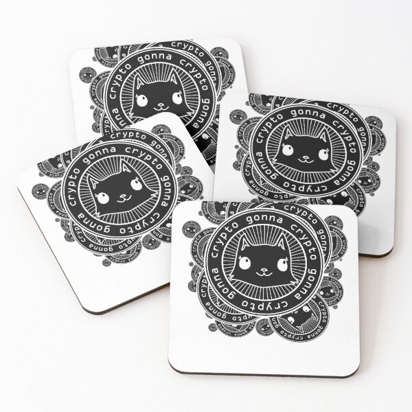 Item preview, Inverse Crypto Gonna Crypto Cat Coin designed and sold by FeliciaDicki.
