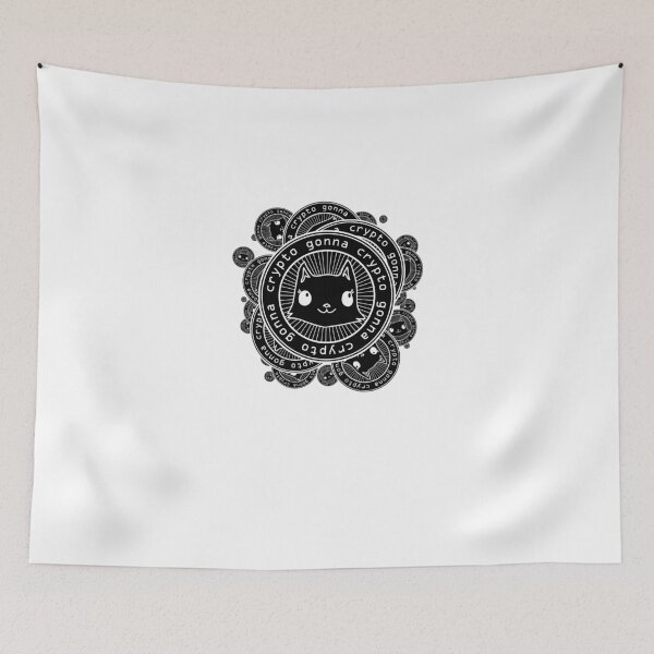 Item preview, Inverse Crypto Gonna Crypto Cat Coin designed and sold by FeliciaDicki.