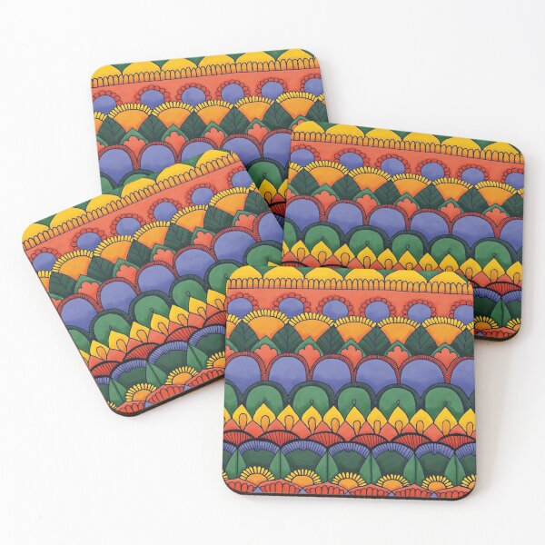 Item preview, Rainbow zentangle designed and sold by Carlota Fu.