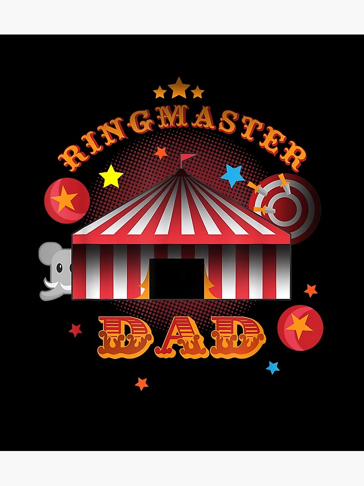 "Mens Ringmaster Dad Circus Father Carnival Birthday Costume Party