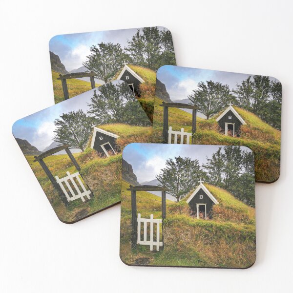 Item preview, Hut Covered In Grass Iceland designed and sold by EvelinePatterns.