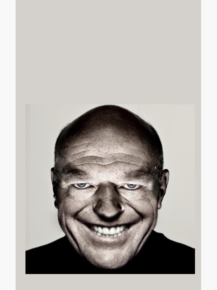 Hank Schrader Dean norris creepy face Photographic Print for Sale by  memelordKING