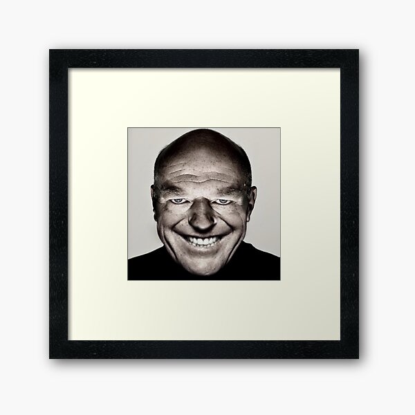 Hank Schrader Dean norris creepy face Photographic Print for Sale by  memelordKING