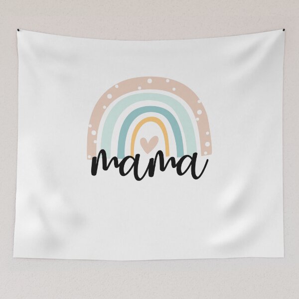 Item preview, Mama Rainbow Happy Heart | Mama Mothers Day Rainbow Heart designed and sold by Rabbitti.