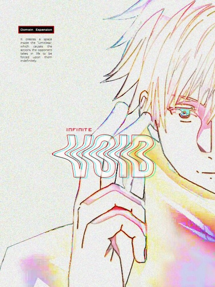 "Gojo Infinite Void Art Design Jujutsu Kaisen" Poster by animesky