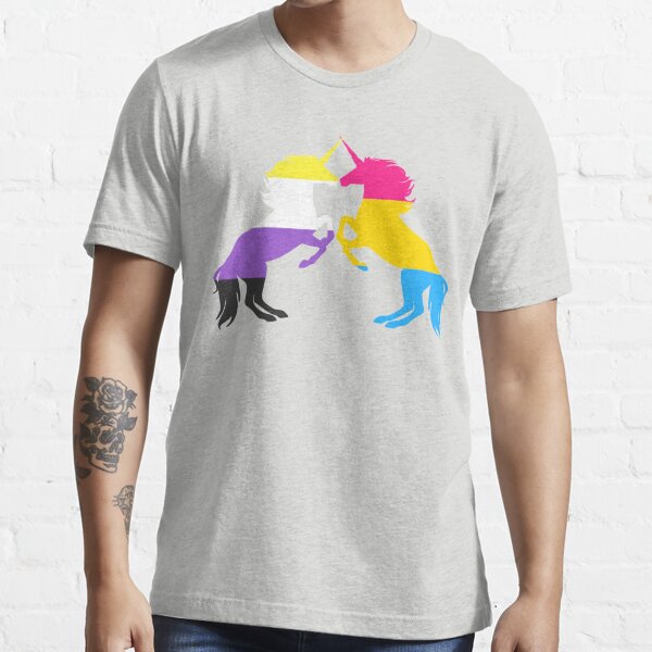 Pansexual Nonbinary Pride Unicorns T Shirt For Sale By Shaneisadragon Redbubble Nb T 