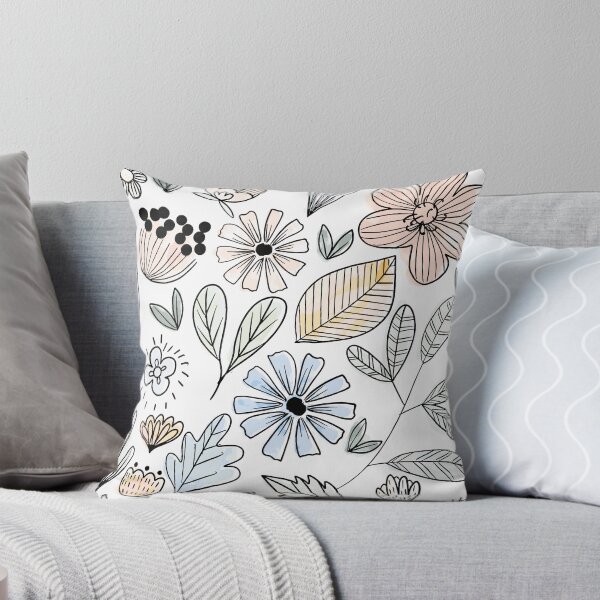 Item preview, Flowers and Leaves Spring Pattern designed and sold by Caroodoo.